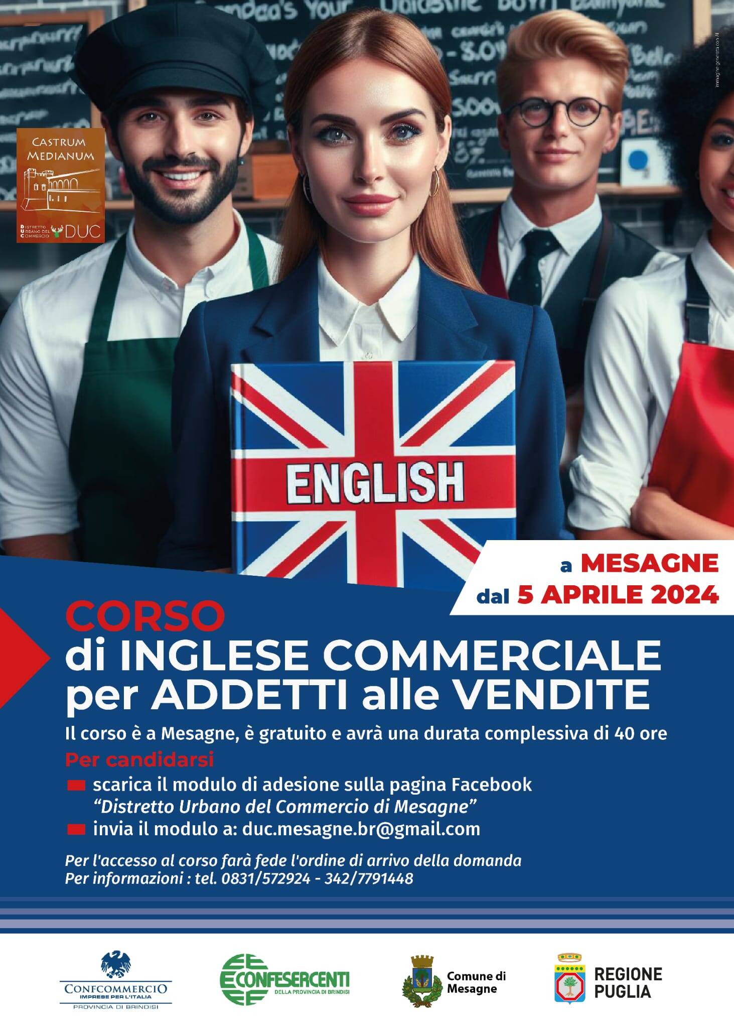 Immagine: Locandina corso inglese DUC