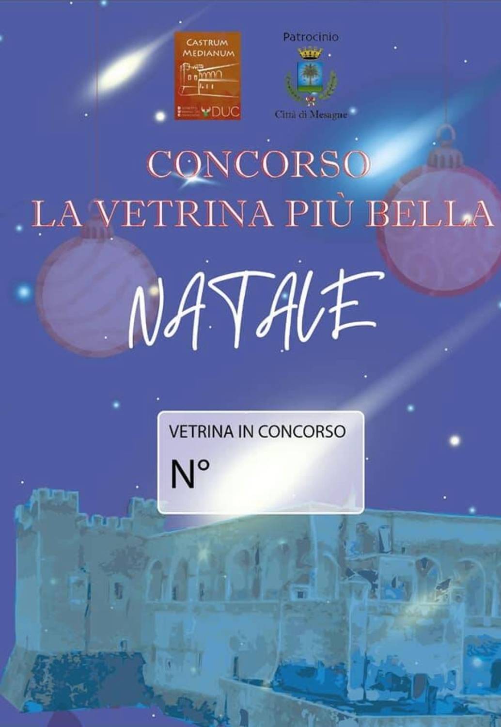 Immagine: Locandina natale in vetrina